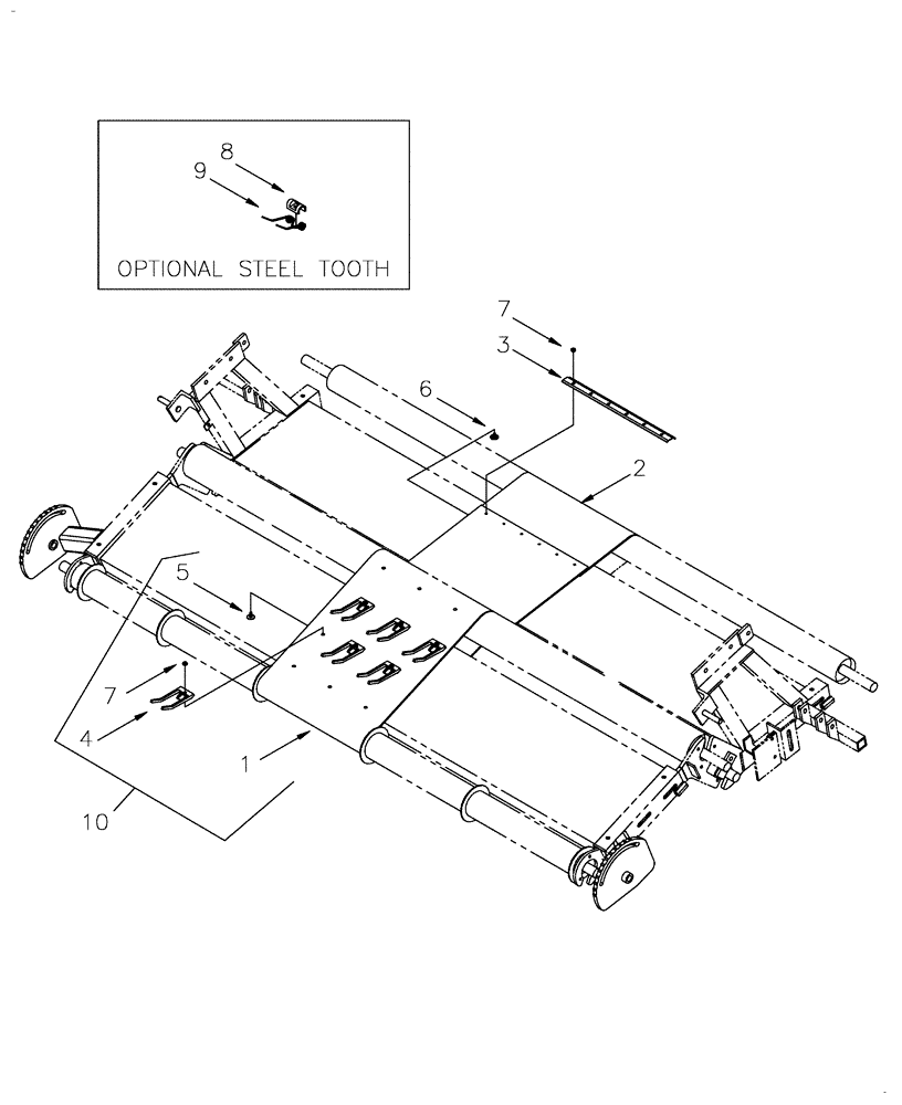 Схема запчастей Case IH 2016 - (20.16[03]) - DRAPER ASSEMBLY, BELT TYPE [SWATHMASTER], P.I.N. PMN03045 [PNP002010] & AFTER (60) - PRODUCT FEEDING