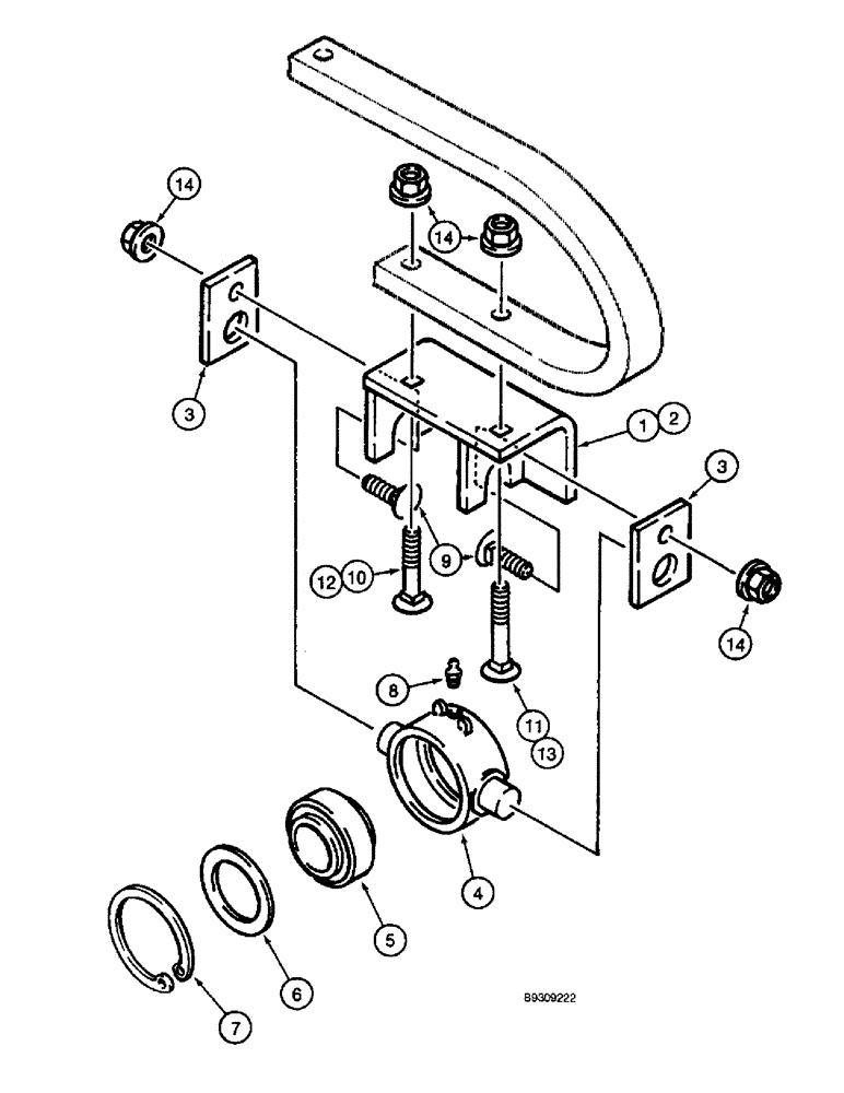 Схема запчастей Case IH 3900 - (9-20) - TRUNNION BEARING RETROFIT COMPONENTS (09) - CHASSIS/ATTACHMENTS