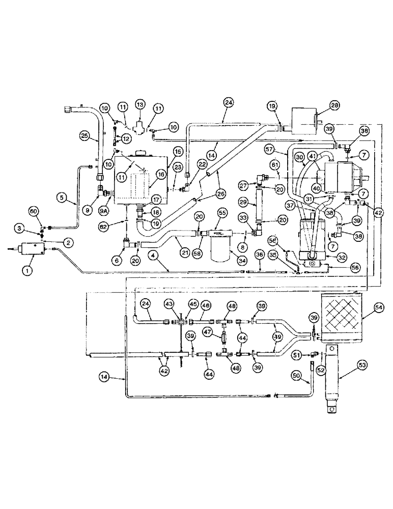 Схема запчастей Case IH 1400 - (8-14) - OIL COOLER AND CONNECTIONS (07) - HYDRAULICS