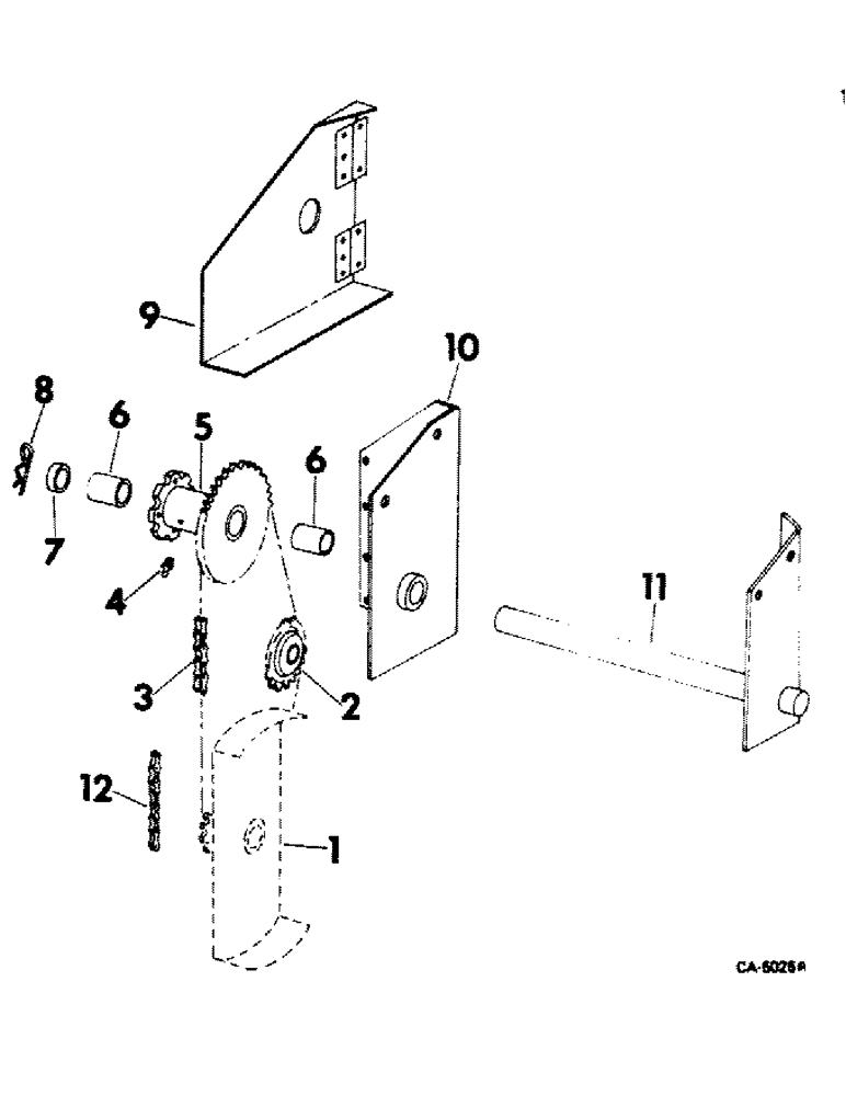 Схема запчастей Case IH 914 - (33-19) - FEEDER AND HEADER, MECHANICAL JACKSHAFT DRIVE, FOR REEL OR WINROW PICKUP (13) - FEEDER