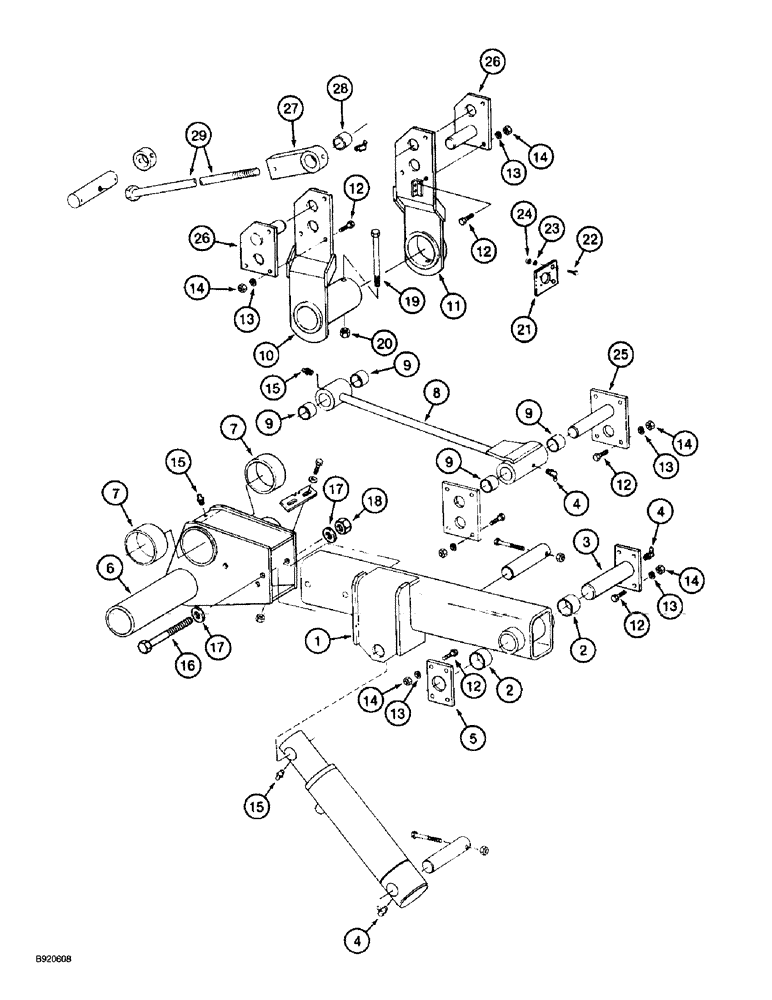 Схема запчастей Case IH 2022 - (9A-64) - DRUM LIFT ARM, 2022 COTTON PICKER (13) - PICKING SYSTEM