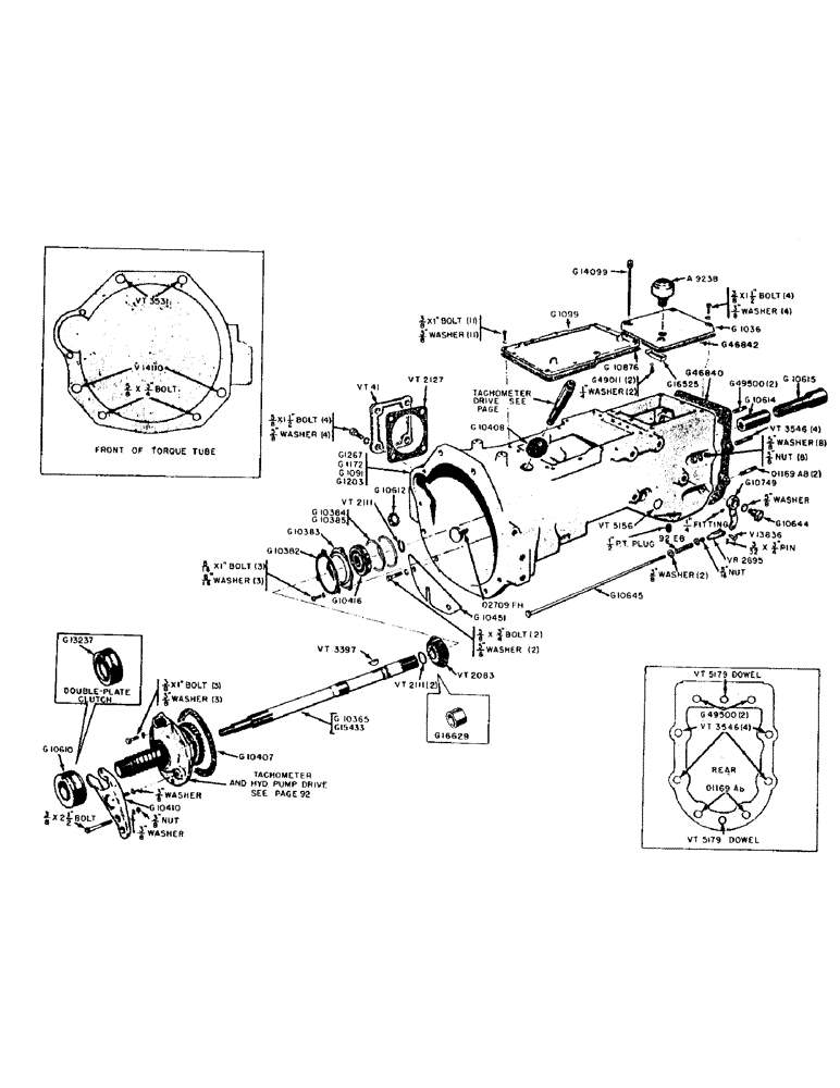 Схема запчастей Case IH 300-SERIES - (090) - TORQUE TUBE (06) - POWER TRAIN