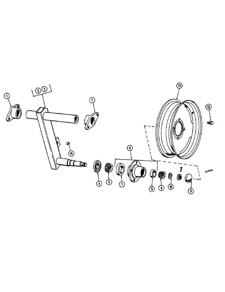 Схема запчастей Case IH FC-SERIES - (08[A]) - AXLE AND WHEEL 