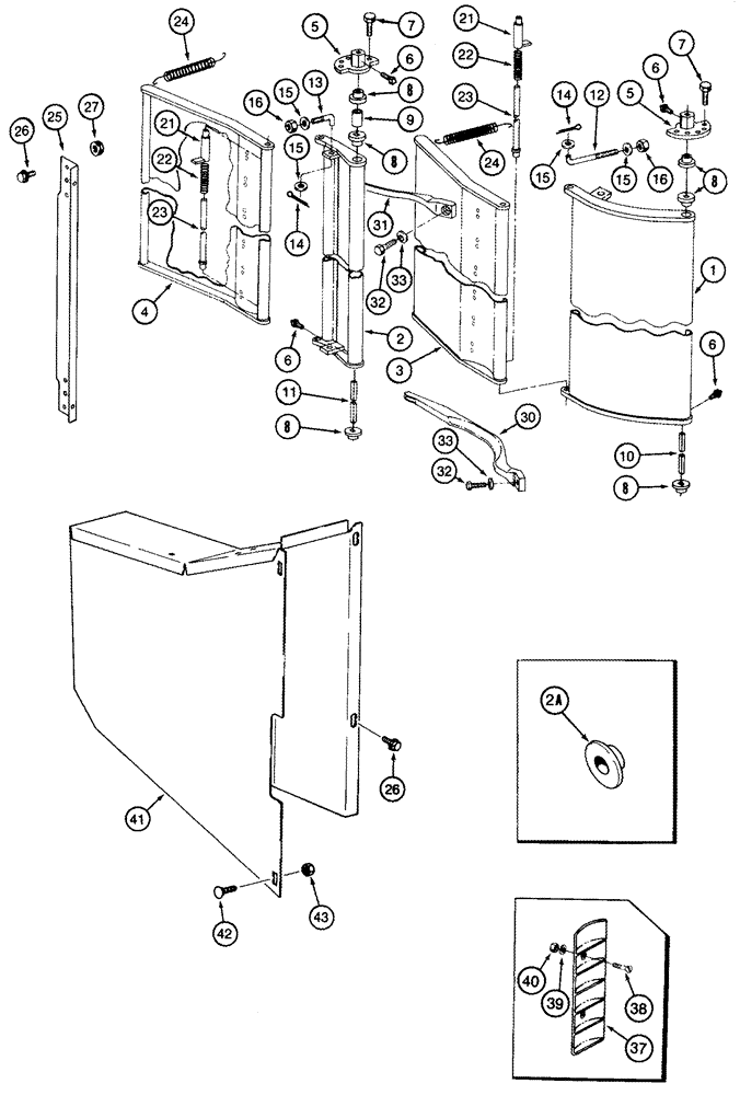 Схема запчастей Case IH 2555 - (09A-28) - PLANT COMPRESSOR (13) - PICKING SYSTEM