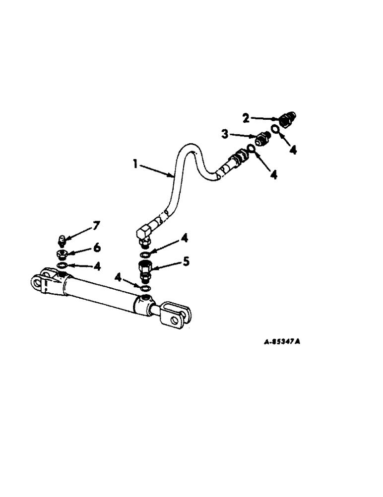 Схема запчастей Case IH 200 - (F-13) - HYDRAULIC CYLINDER AND CONNECTIONS 