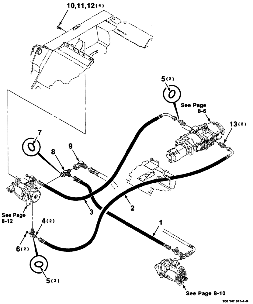 Схема запчастей Case IH 8860 - (08-04) - HYDRAULIC DRIVE ASSEMBLY - RIGHT (35) - HYDRAULIC SYSTEMS