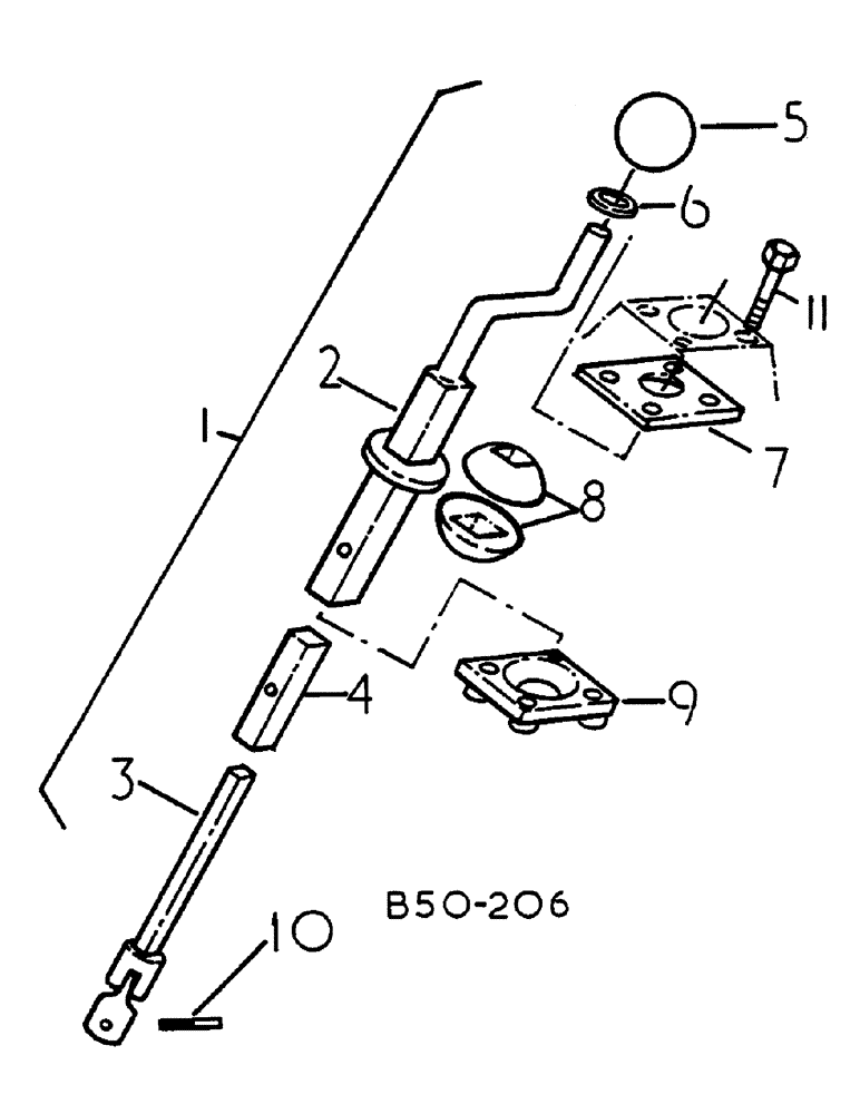 Схема запчастей Case IH 584 - (09-005) - TELESCOPIC LIFT ARM, DE-LUXE CAB (12) - FRAME