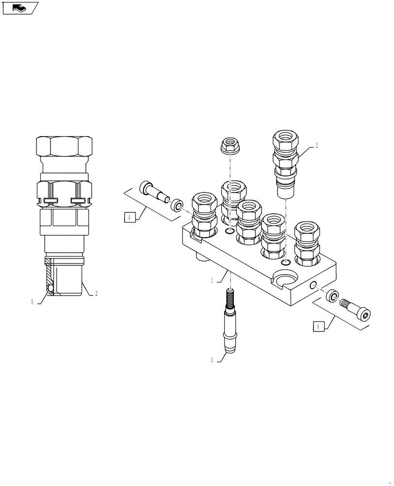 Схема запчастей Case IH L790 - (35.204.11) - UPPER PART (35) - HYDRAULIC SYSTEMS