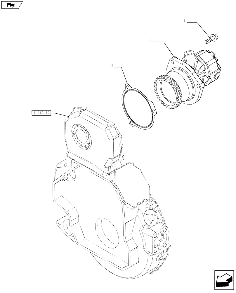 Схема запчастей Case IH F3AE0684S E914 - (10.210.01) - FUEL PUMP & RELATED PARTS (10) - ENGINE