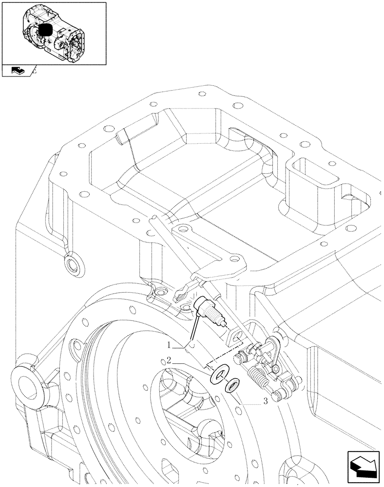 Схема запчастей Case IH MAXXUM 115 - (1.75.0/06) - PTO GROUND SPEED FOR SEMI POWER SHIFT TRANSMISSION - PTO REED SWITCH (VAR.332802) (06) - ELECTRICAL SYSTEMS