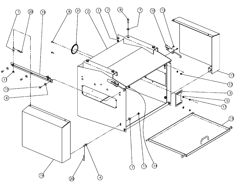 Схема запчастей Case IH FLX810 - (02-016) - VALVE BOX GROUP, SINGLE BIN Bin Group