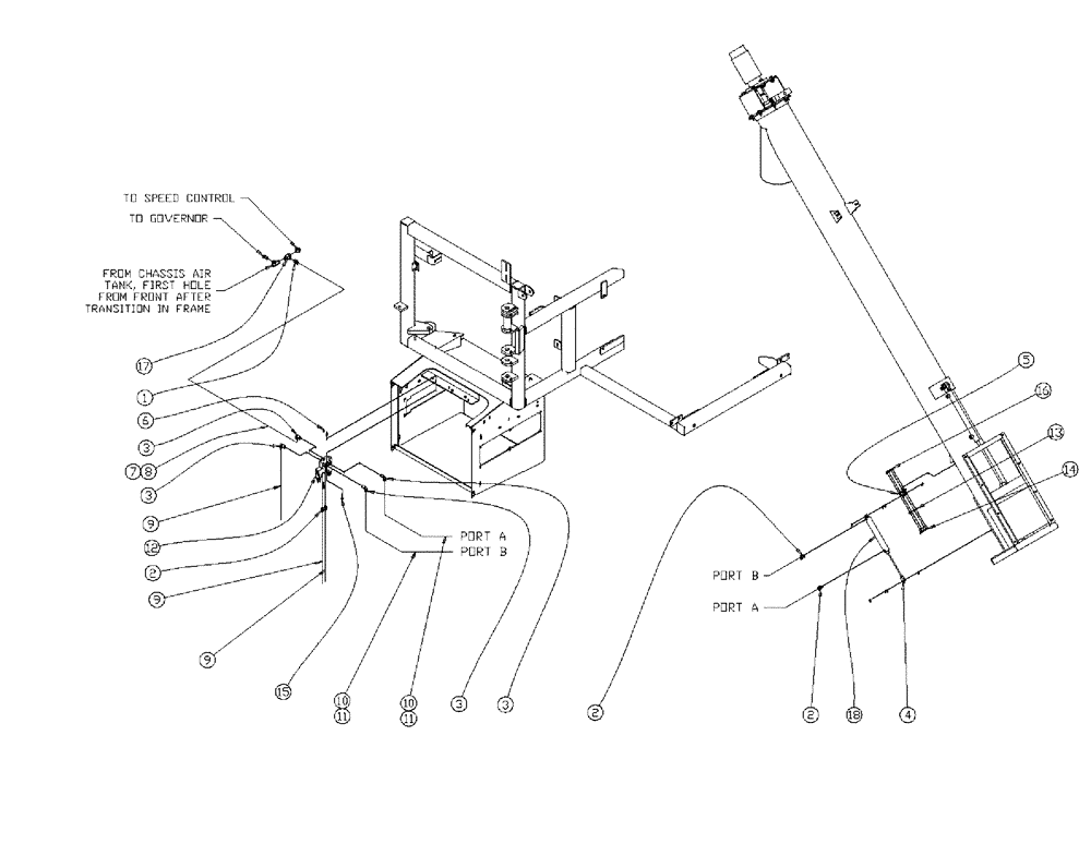 Схема запчастей Case IH 438 - (01-006) - 8" AUGER PNEUMATIC GROUP Basic Unit