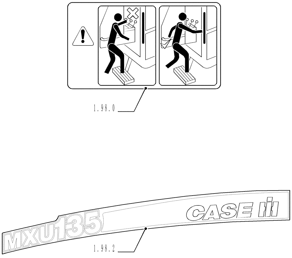 Схема запчастей Case IH MXU125 - (1.97.9) - SEC. 13 - DECALS (13) - DECALS