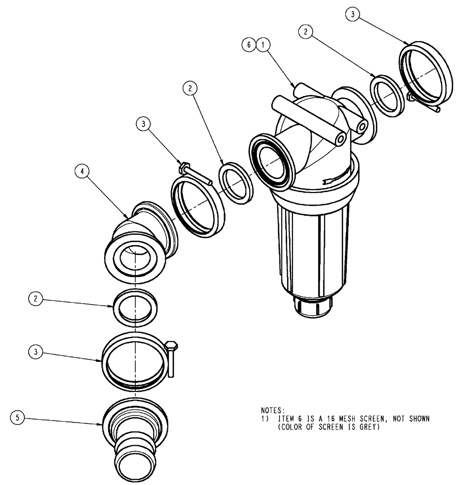 Схема запчастей Case IH SPX4410 - (09-010) - STRAINER PLUMBING GROUP, LO-FLOW Liquid Plumbing