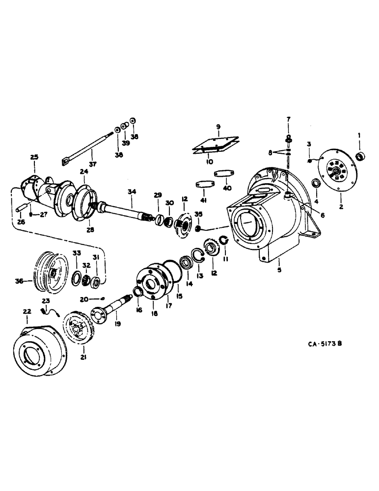 Схема запчастей Case IH 1460 - (07-027) - POWER TAKE-OFF DRIVE (04) - Drive Train