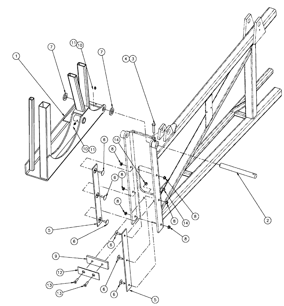 Схема запчастей Case IH SPX3200 - (08-018) - OUTER BOOM ASSEMBLY, LH - 90 (09) - BOOMS