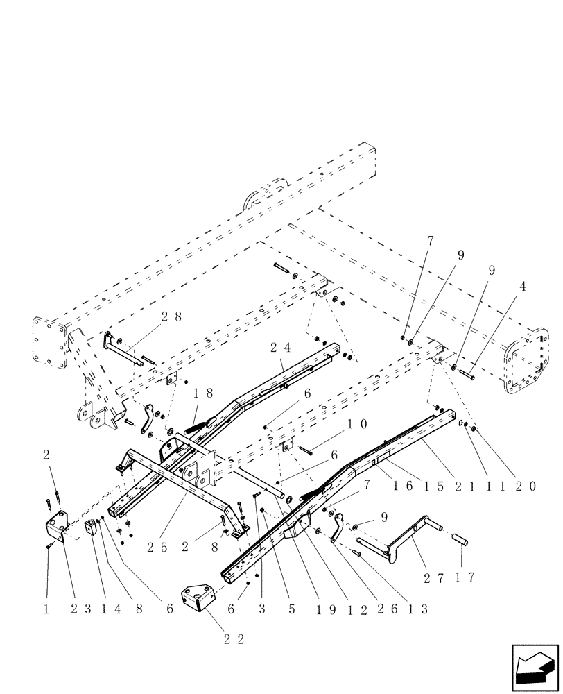 Схема запчастей Case IH ADX2180 - (L.10.F[19]) - CENTER MANIFOLD LIFT TBT (PART 1 OF 2) L - Field Processing