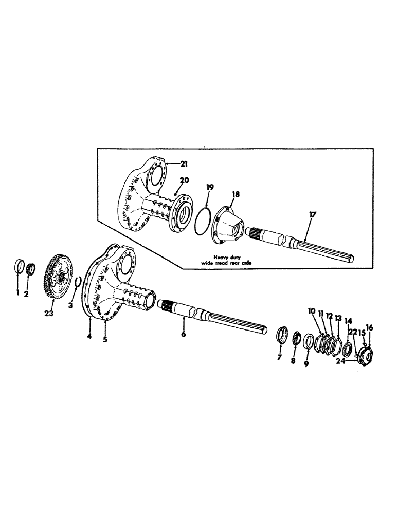 Схема запчастей Case IH 21456 - (07-10) - DRIVE TRAIN, REAR AXLE AND CONNECTIONS (04) - Drive Train