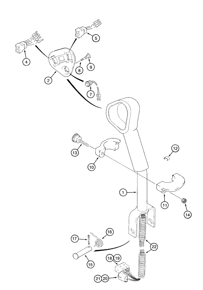 Схема запчастей Case IH 635 - (55.512.01) - CONTROLS PROPULSION (55) - ELECTRICAL SYSTEMS