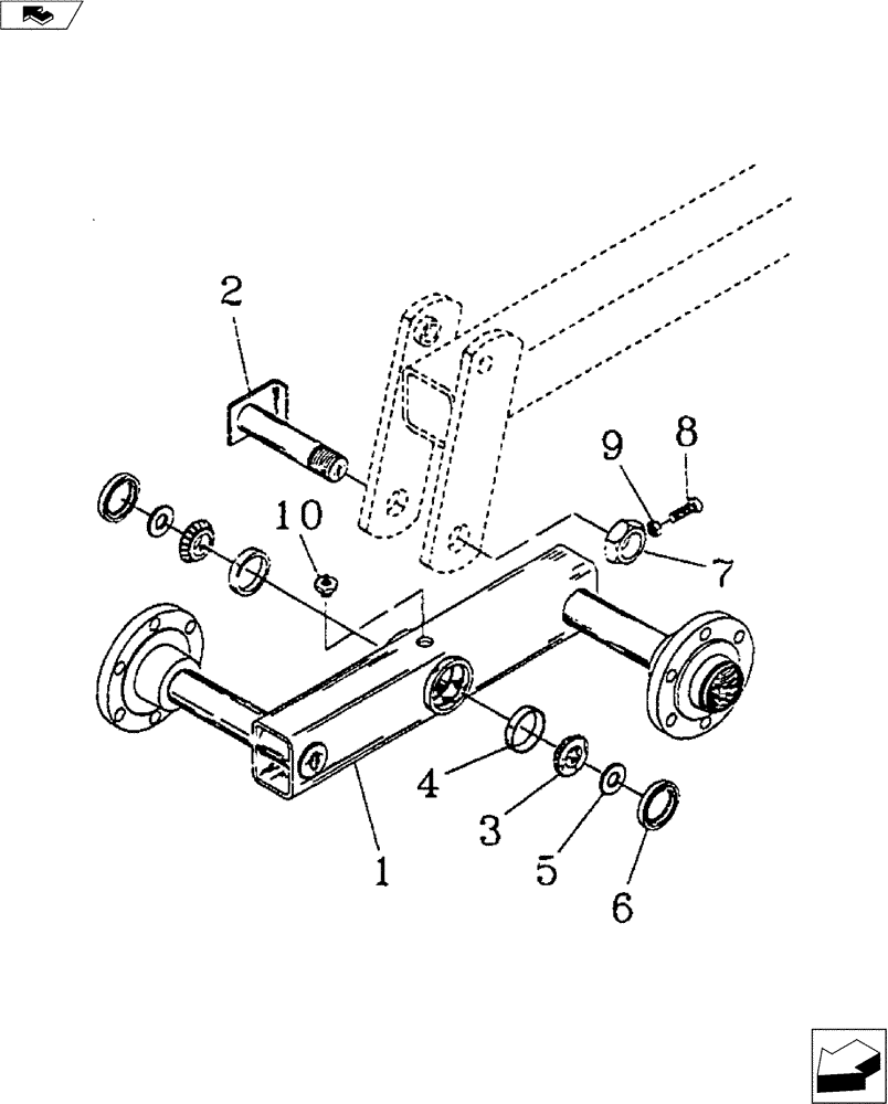 Схема запчастей Case IH 4250 - (44.100.06) - WALKING AXLE ASSEMBLY (44) - WHEELS