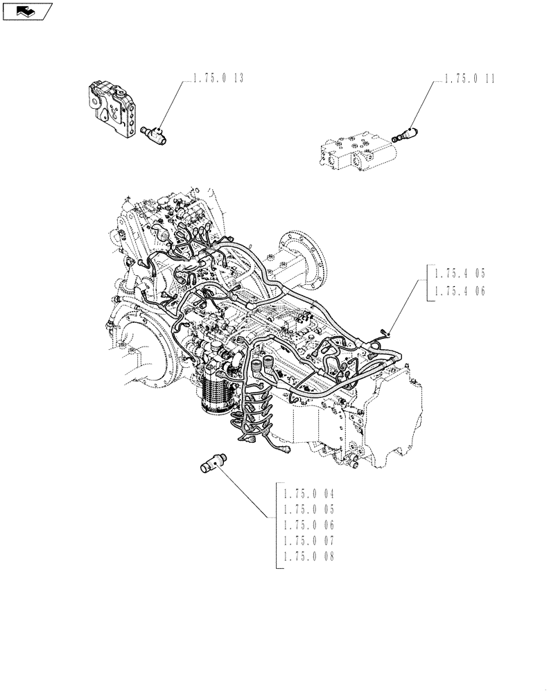 Схема запчастей Case IH PUMA 210 - (SEC. 06[02]) - ELECTRICAL SYSTEM (00) - GENERAL