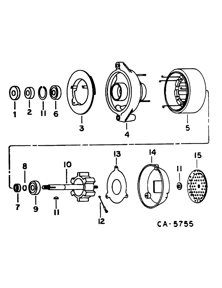 Схема запчастей Case IH 1460 - (08-022) - ALTERNATOR-GENERATOR, WITH INTEGRAL SOLID STATE VOLTAGE REGULATOR, 80 AMP (06) - ELECTRICAL