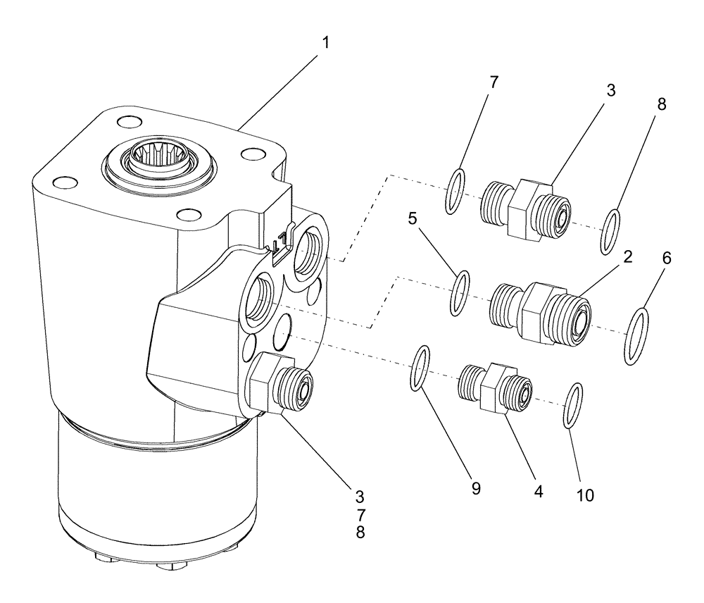 Схема запчастей Case IH AFX8010 - (D.20.C.14[2]) - STEERING CONTROL UNIT C - Power Train