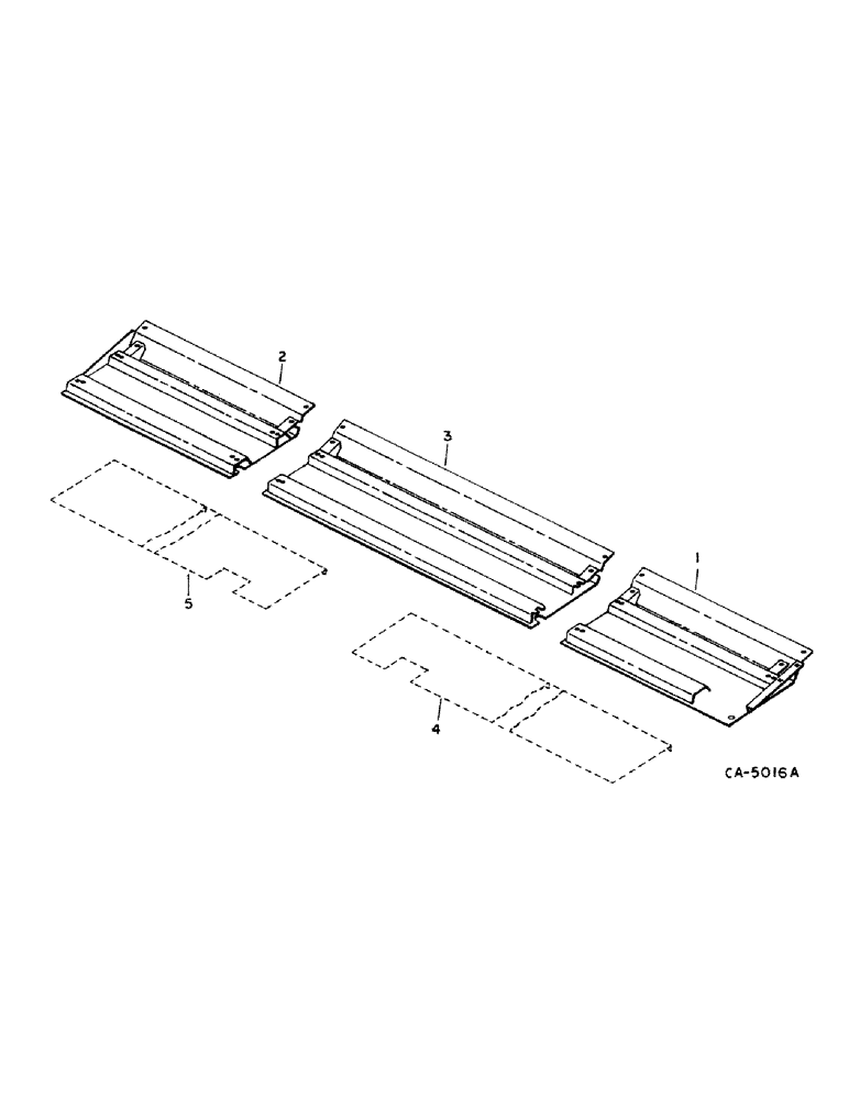 Схема запчастей Case IH 1482 - (33-14) - FEEDER, BOTTOM SHIELDS, FOR 17.5 FOOT HEADERS (13) - FEEDER