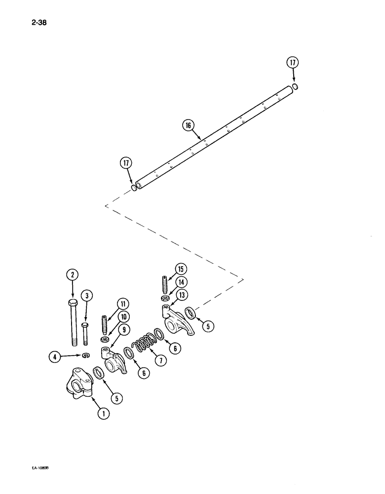 Схема запчастей Case IH 895 - (2-38) - VALVE MECHANISM (02) - ENGINE