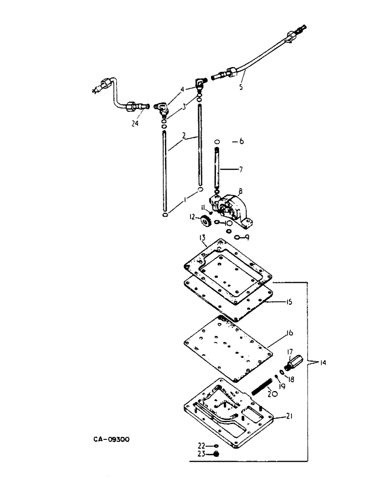 Схема запчастей Case IH 784 - (10-29) - HYDRAULICS, HYDRAULIC PUMP AND CONNECTIONS, TRACTORS WITH FORWARD AND REVERSE (07) - HYDRAULICS