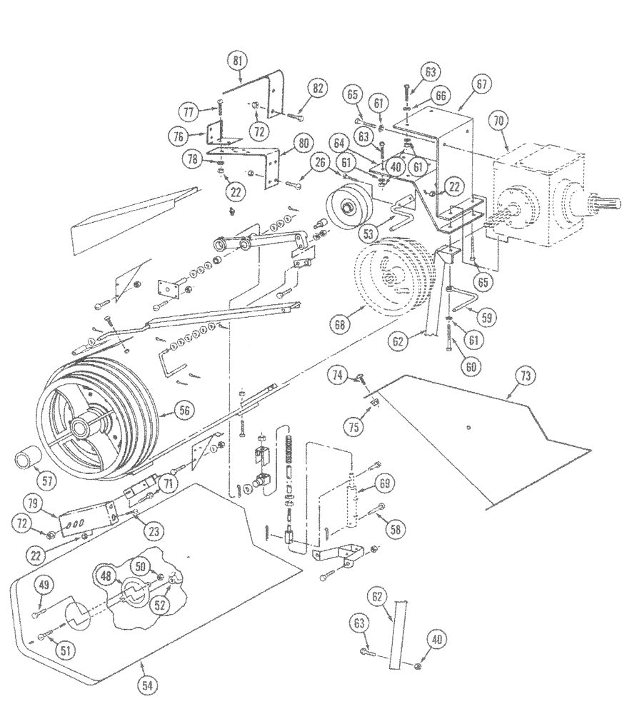 Схема запчастей Case IH 1620 - (9A-22) - FEEDER DRIVE WITH ROCK TRAP, (CONT) (13) - FEEDER