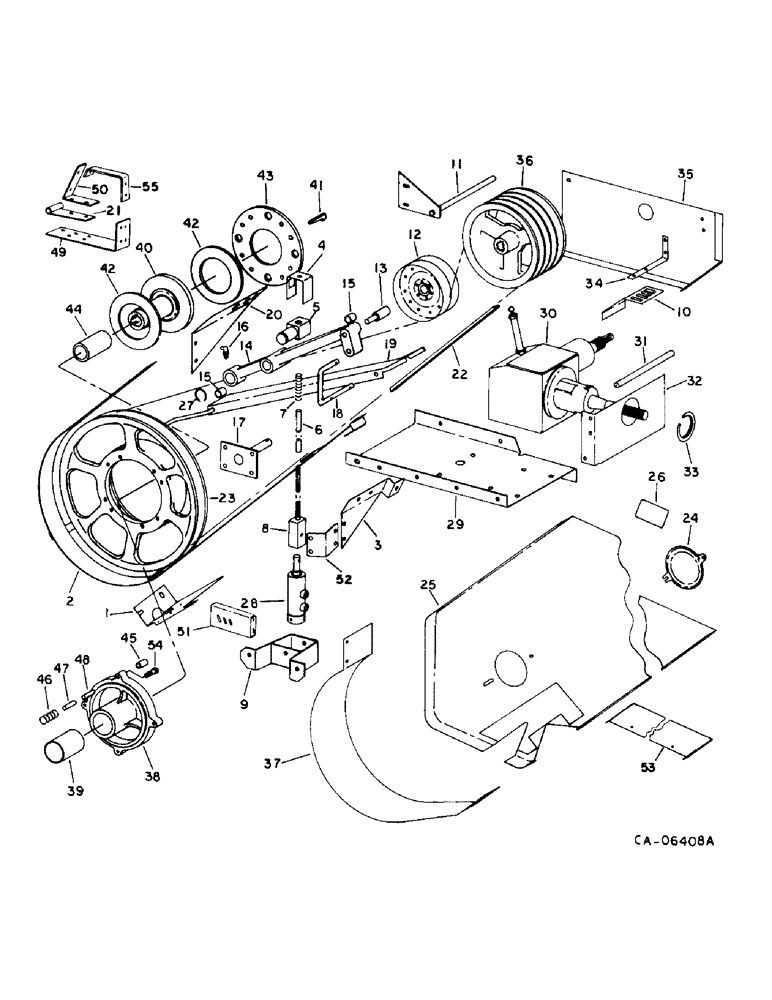 Схема запчастей Case IH 1470 - (33-11) - FEEDER, FEEDER DRIVE (13) - FEEDER