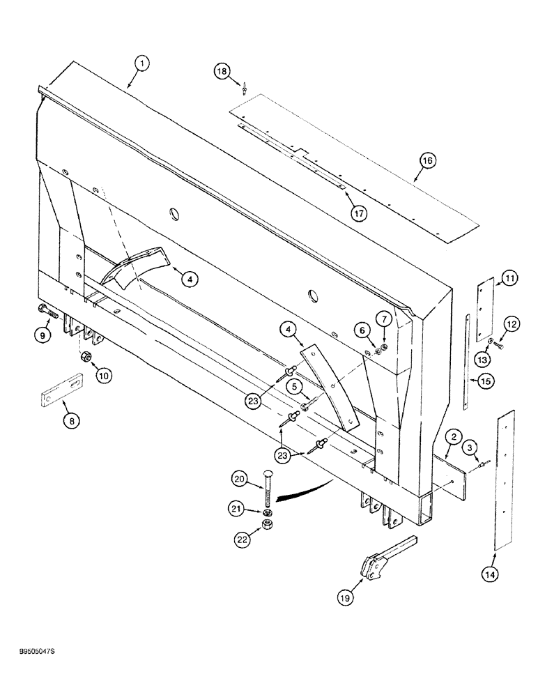 Схема запчастей Case IH 1660 - (09-03) - HEADER PIVOT SUPPORT, FOR 1600 COMBINES (09) - CHASSIS