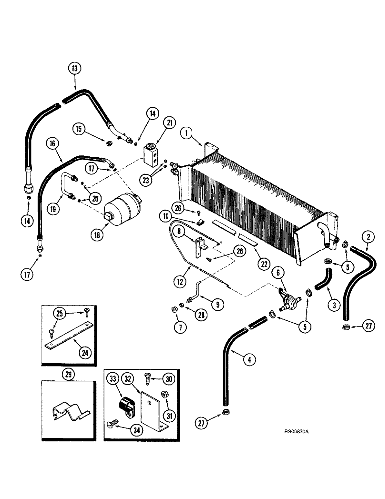 Схема запчастей Case IH 1680 - (9G-42) - HEATING AND AIR CONDITONING SYSTEM, CAB (10) - CAB & AIR CONDITIONING