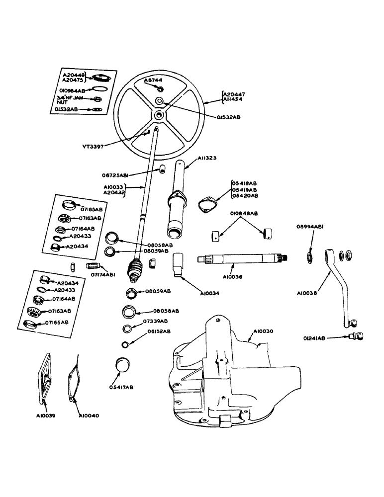 Схема запчастей Case IH 920 - (24) - STEERING GEAR, USE PAGE 97 OF PARTS CATALOG NO. 628 WITH THE FOLLOWING EXCEPTIONS (05) - STEERING