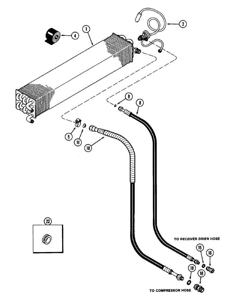 Схема запчастей Case IH 1896 - (9-440) - CAB, AIR CONDITIONING COOLING SYSTEM (09) - CHASSIS/ATTACHMENTS