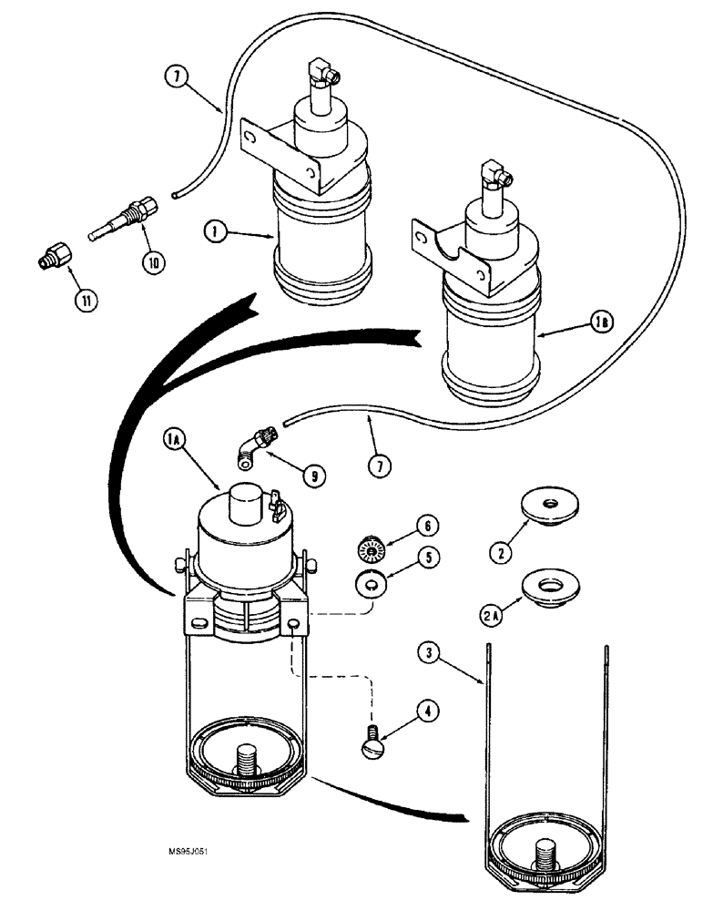 Схема запчастей Case IH 1688 - (2-16) - ETHER STARTING SYSTEM (01) - ENGINE