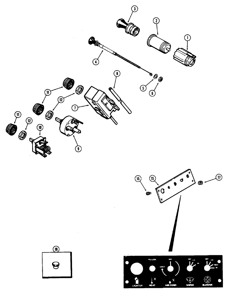 Схема запчастей Case IH 2870 - (410) - CAB, CONTROL PANEL AND CONTROLS (09) - CHASSIS/ATTACHMENTS