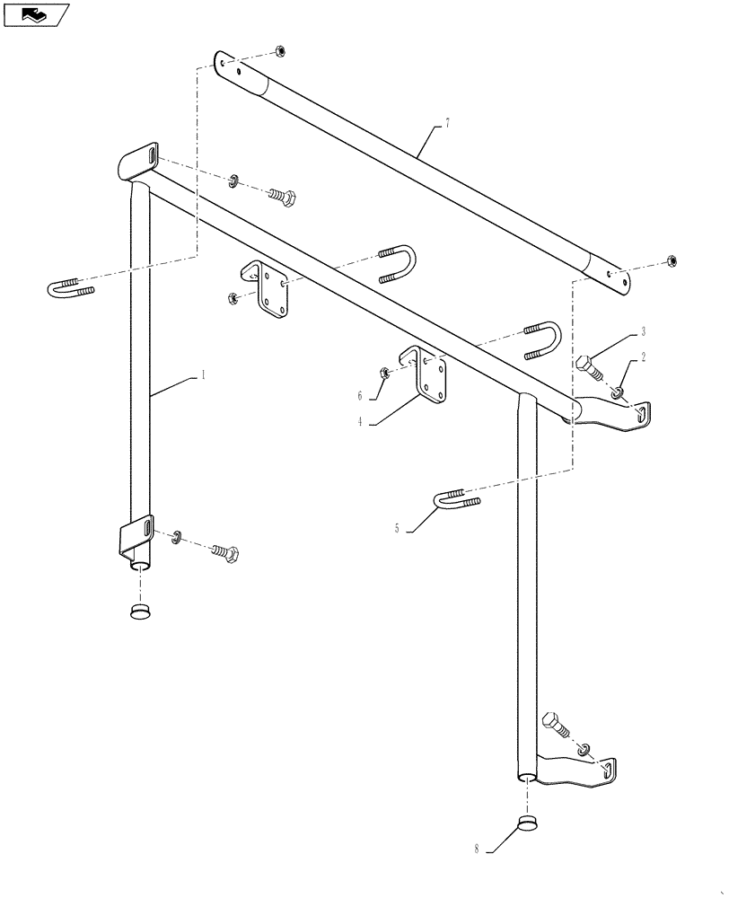 Схема запчастей Case IH 4420 - (11-070[02]) - MONITOR MOUNT, OPTION Options