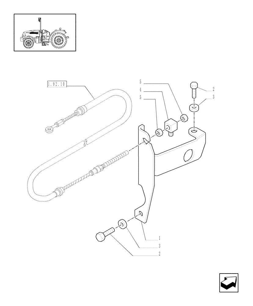 Схема запчастей Case IH JX1095N - (1.10.0) - THROTTLE CONTROL LINKAGE (02) - ENGINE EQUIPMENT