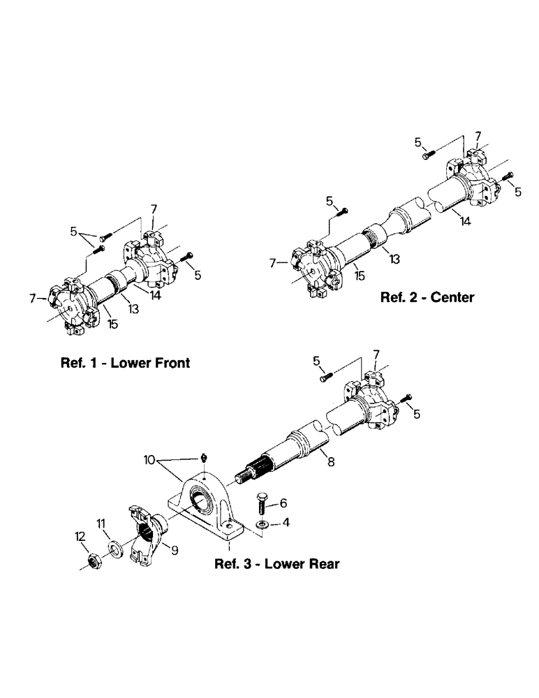 Схема запчастей Case IH CR-1280 - (04-45) - DRIVESHAFTS (04) - Drive Train