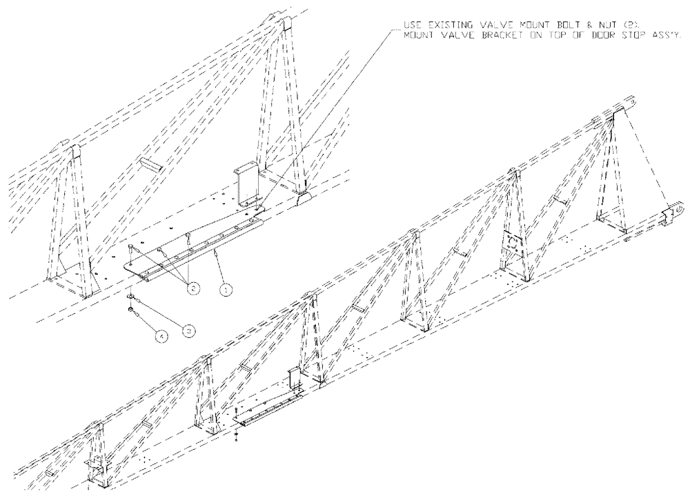 Схема запчастей Case IH 610 - (03-045) - DOOR STOP ASSEMBLY, R.H. BOOM (09) - BOOMS