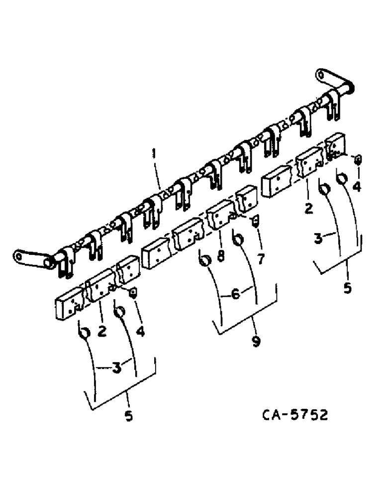 Схема запчастей Case IH 810 - (C-58) - REEL, BAT ASSY, FOR 13.0, 16.5, 20.0 AND 30.0 FT (58) - ATTACHMENTS/HEADERS