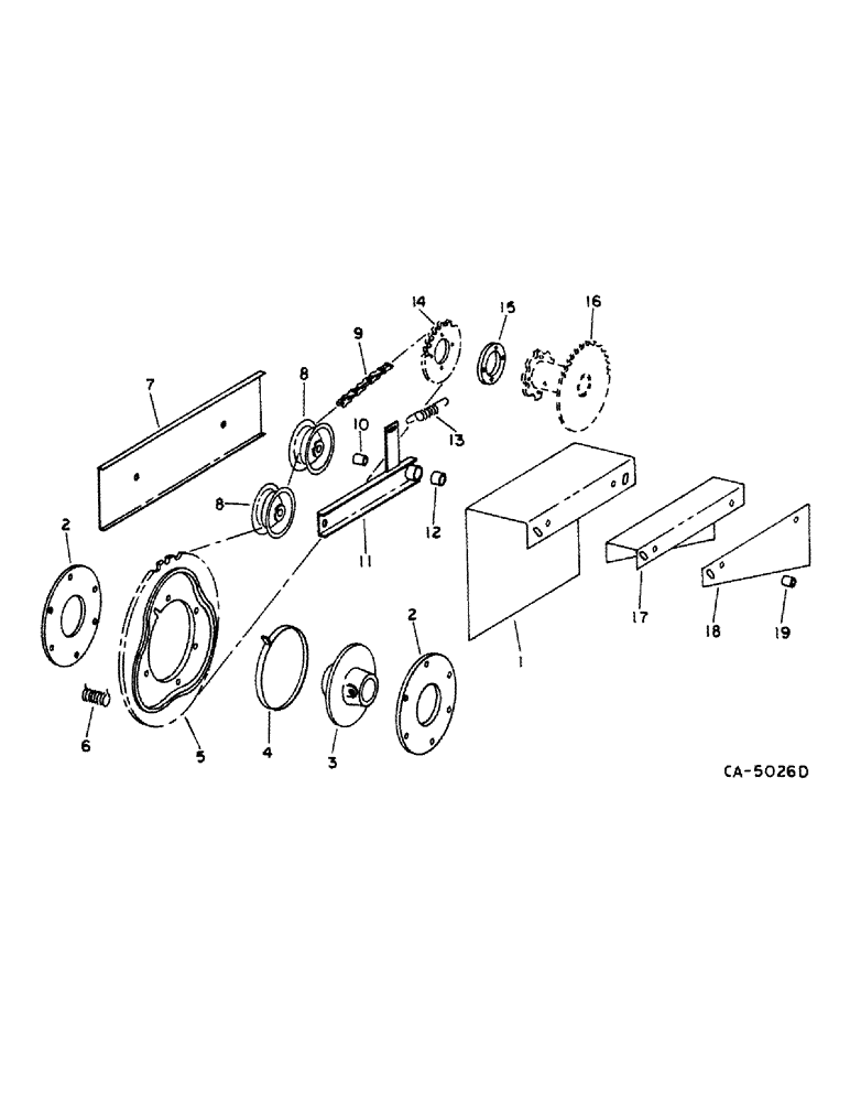 Схема запчастей Case IH 914 - (33-20) - FEEDER AND HEADER, MECHANICAL REEL DRIVE (13) - FEEDER