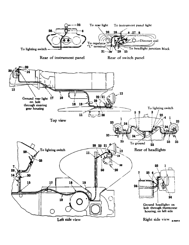 Схема запчастей Case IH 340 - (101) - ELECTRICAL SYSTEM, ELECTRIC LIGHTING, FOR TRACTORS EQUIPPED W/STARTING & BATTERY IGNITION, INTL 330 (06) - ELECTRICAL SYSTEMS