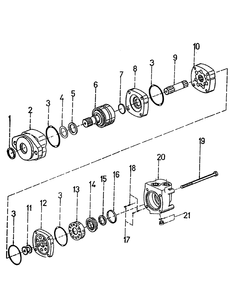 Схема запчастей Case IH 7000 - (B02-10) - HYDRAULIC MOTOR, 2000 CHAR-LYNN, 4.9 CUBIC INCH Hydraulic Components & Circuits