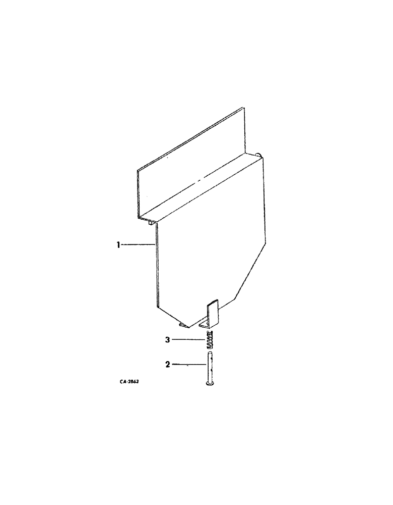 Схема запчастей Case IH 105 - (C-16) - AUGER CONVEYOR COVER, BOLSTER PLATE AND CHAIN 