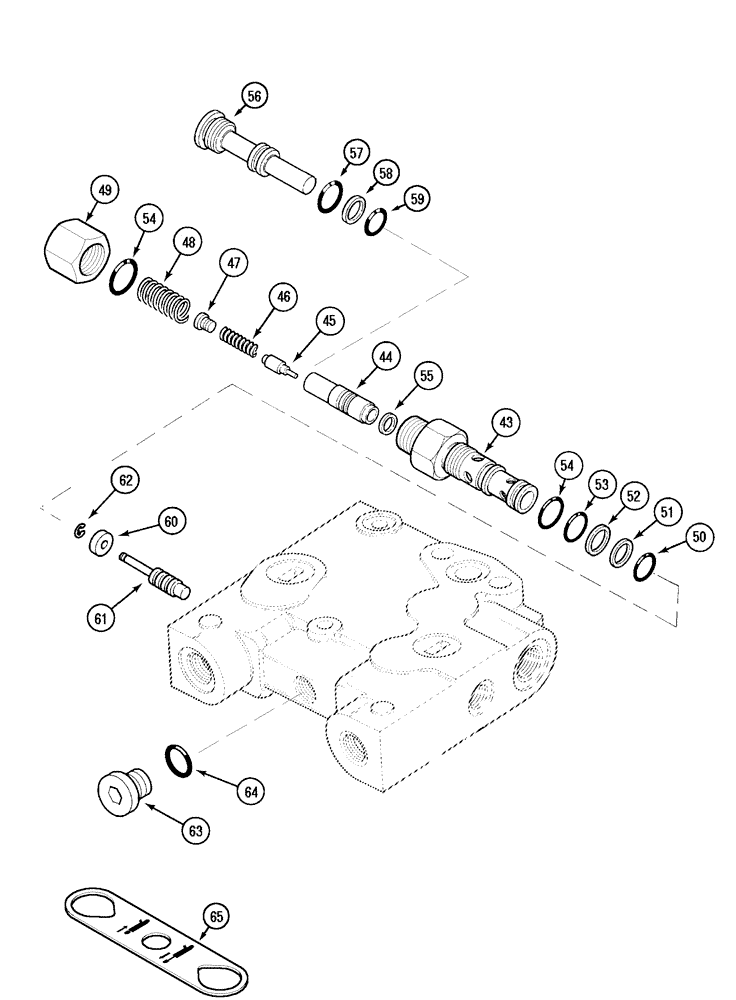 Схема запчастей Case IH MX120 - (08-29) - REMOTE VALVE ASSEMBLY (08) - HYDRAULICS