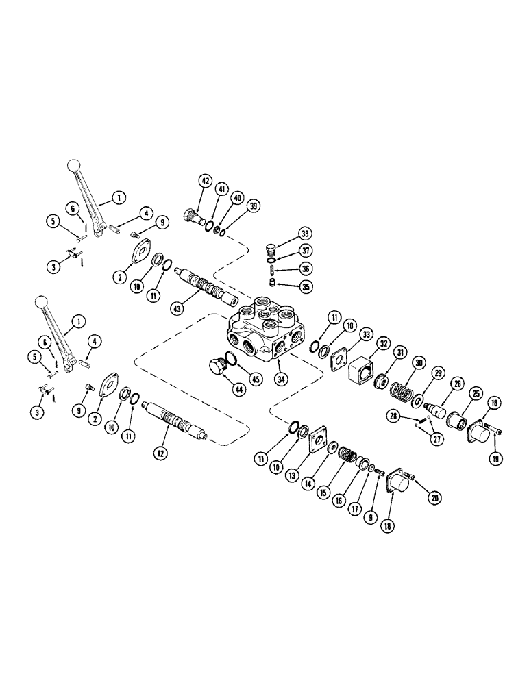 Схема запчастей Case IH 60 - (20) - CONTROL VALVE, USED 1979 AND AFTER (35) - HYDRAULIC SYSTEMS