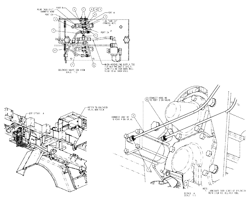 Схема запчастей Case IH FLX4510 - (07-015) - AUX TRANSMISSION PNEUMATIC GROUP “SERIAL # 6700 AND LATER” Pneumatics